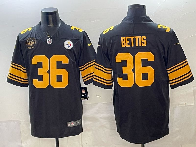 2026 Men Pittsburgh Steelers #36 Bettis Black Nike Limited NFL Jersey style 002->pittsburgh steelers->NFL Jersey